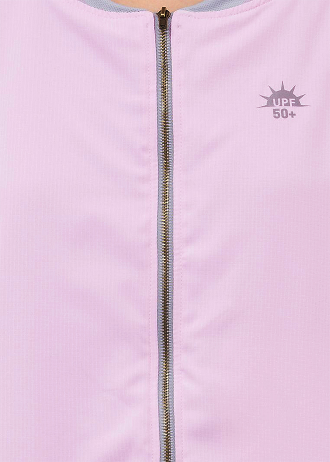 Áo khoác nữ chống nắng UPF50+  Zigzag JAC00309 hồng nhạt  tặng khẩu trang lớn trị giá 129k