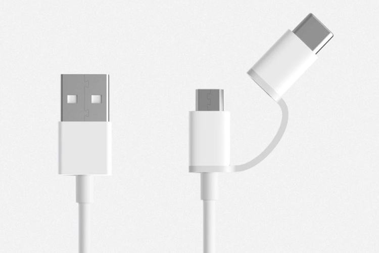 Dây Cáp Sạc Đa Năng 2 Trong 1 USB Type-C / Micro USB Xiaomi SJV4083TY (0.3m) - Hàng Chính Hãng