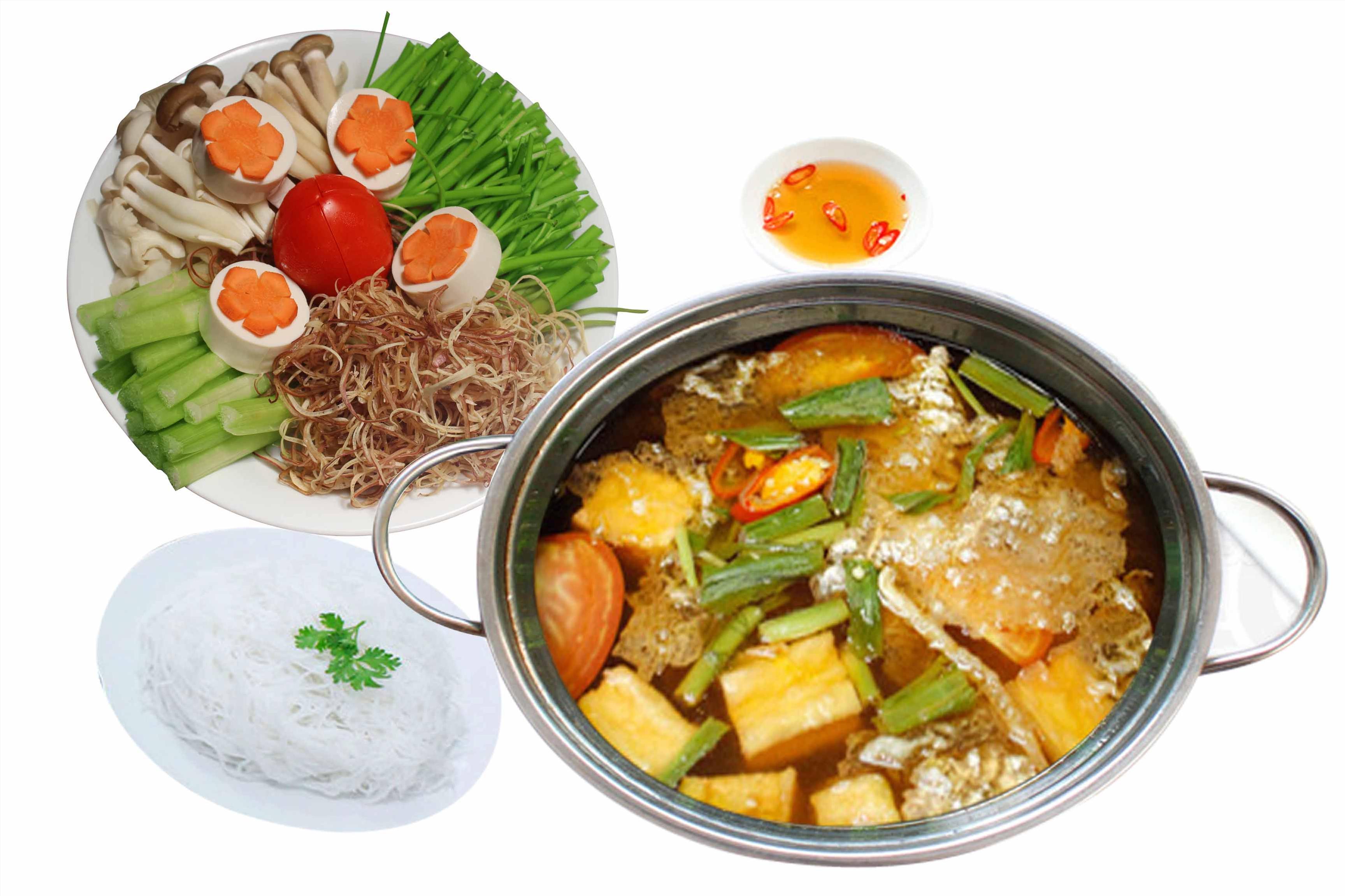 Nồi lẩu inox cao cấp Hoàng Gia loại quai inox trơn size 26cm