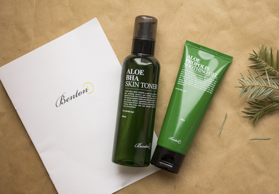 Combo Chăm sóc da nhạy cảm Benton (Nước hoa hồng Aloe BHA Skin Toner 200ml và Gel dưỡng da Aloe Propolis Soothing Gel 100ml)