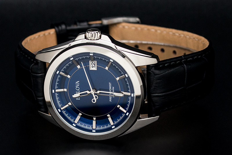 Mua Đồng Hồ Nam Dây Da BULOVA 96B257 (43mm) Mặt Xanh Dương Tiki