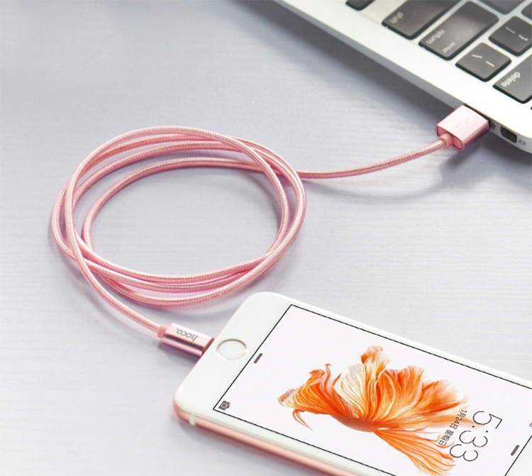 Cáp Sạc Lightning Dây Dù Hoco X2 1m Cho Iphone - Hàng Chính Hãng