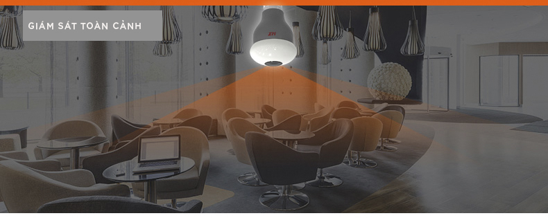 Đèn Camera Giám Sát Không Dây 360 Độ Xiongmai XM 1080p HD Kết Nối Wifi Điều Khiển Từ Xa Bằng Màn Hình Điện Thoại