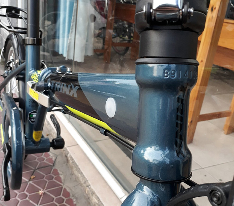 Xe Đạp Gấp LIFE 1.0 2018 (Xám Đen Phối Vàng)