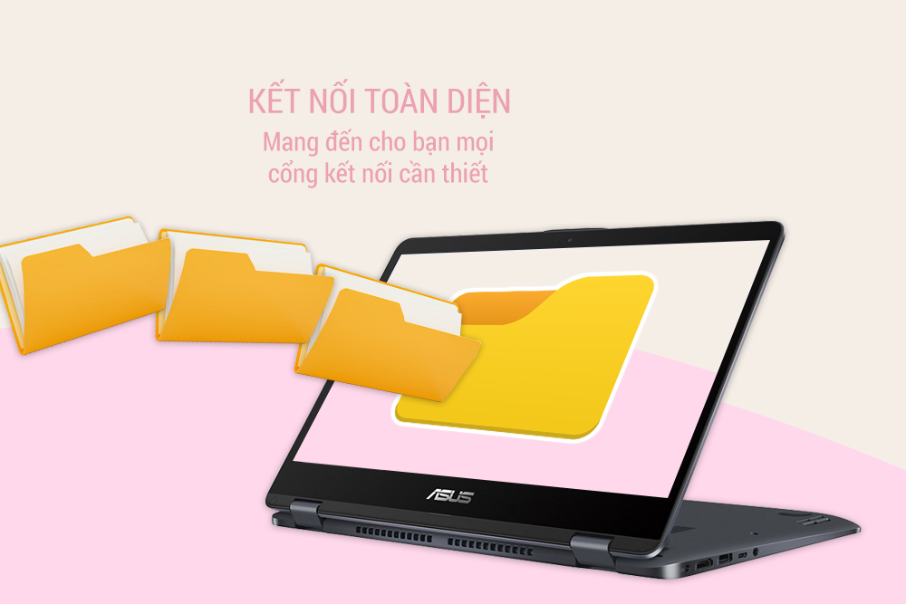 Laptop Asus VivoBook Flip 14 TP410UA-EC429T Core i5-8250U / Win 10 14 inch