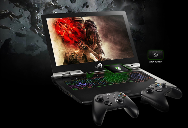 Laptop Gaming Asus ROG Griffin G703GI-E5132T Core i9-8950HK/Win10 (17.3 inch) - Titanium - Hàng Chính Hãng
