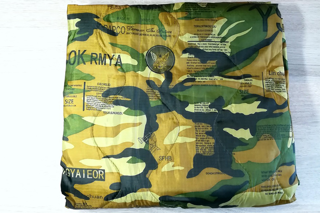 Mền Du Lịch Phong Cách Lính Họa Tiết Rằn Ri DDSMLRS