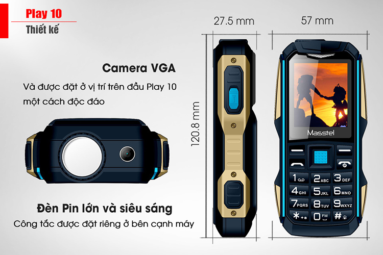Điện Thoại Masstel Play 10