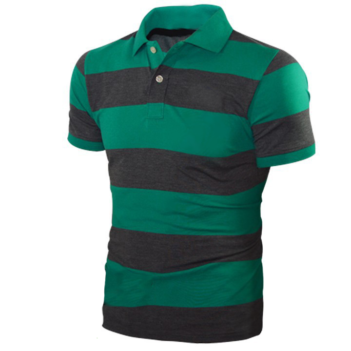 Áo Thun Polo Kỵ Sĩ Sọc Ngang ZR0764.(3)(12) Xanh Ngọc