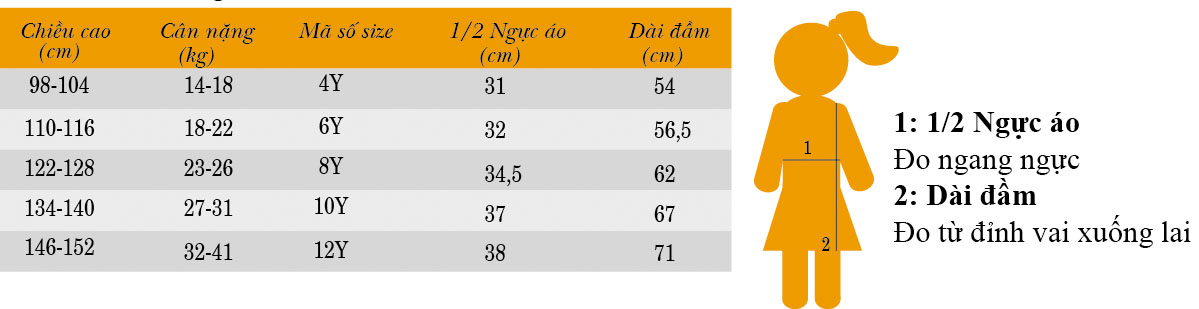 Đầm Bé Gái Sát Nách V.T.A KIDS BG70304 - Hồng