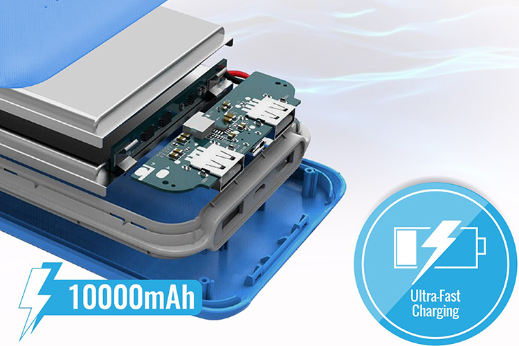 Pin Sạc Dự Phòng Promate Voltag-10 10000mAh Siêu Mỏng - Hàng Chính Hãng