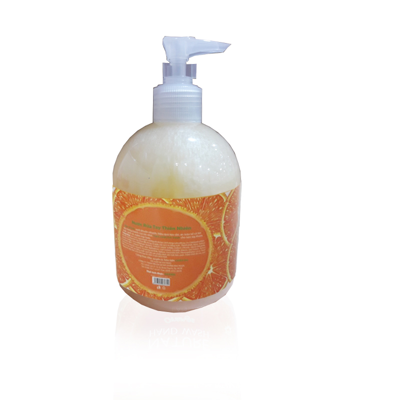 Combo 2 chai nước rửa tay thiên nhiên Lamcosmé (500ml) Hương Quả Cam, diệt khuẩn hơn 99%. Tặng Gel rửa tay khô 3K