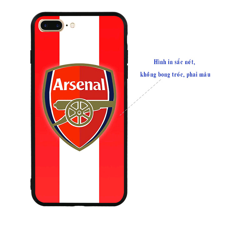 Ốp lưng viền TPU cao cấp cho Iphone 7 Plus - Clb Arsenal 01