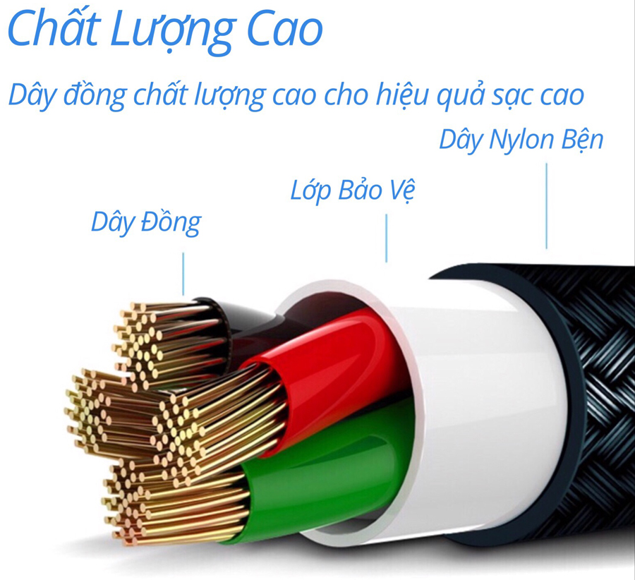 Cáp Sạc Và Chuyển Dữ Liệu Type C To Lightning C6 1 Mét RCB0565 - Gold