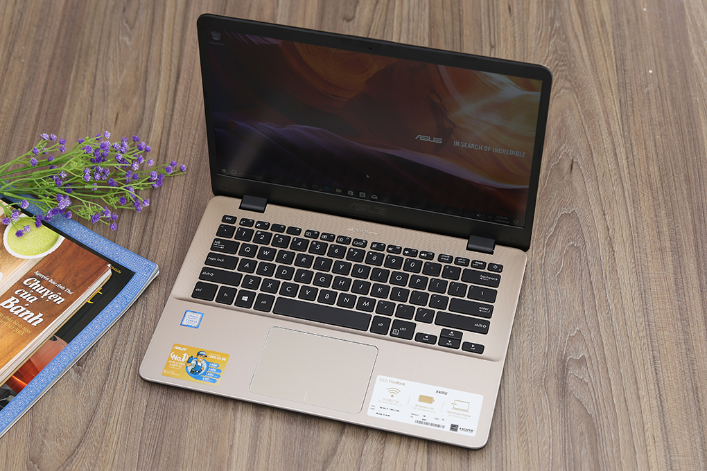 Laptop Asus Vivobook 14 X405UA-EB785T Core i3-7100U/Win10 (14 inch) - Hàng Chính Hãng (Gold)