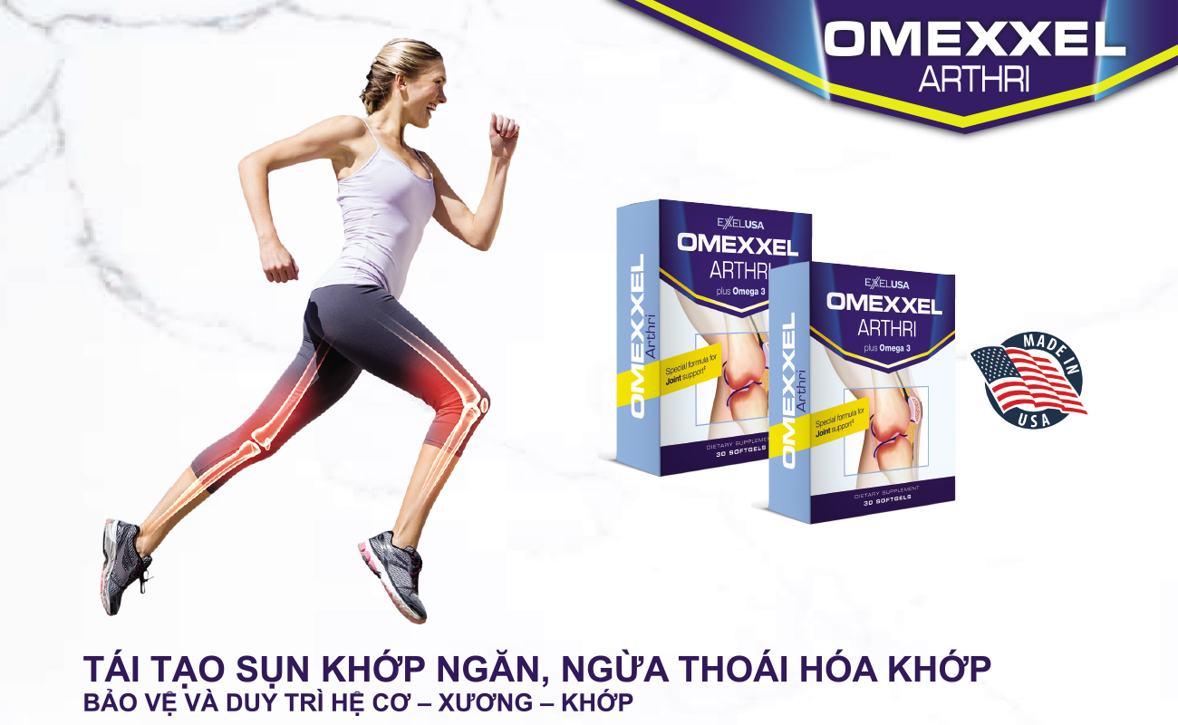 Thực Phẩm Chức Năng Hỗ Trợ Sụn Khớp Và Ngăn Ngừa Thoái Hóa Khớp Omexxel Arthri (Hộp 30 Viên)