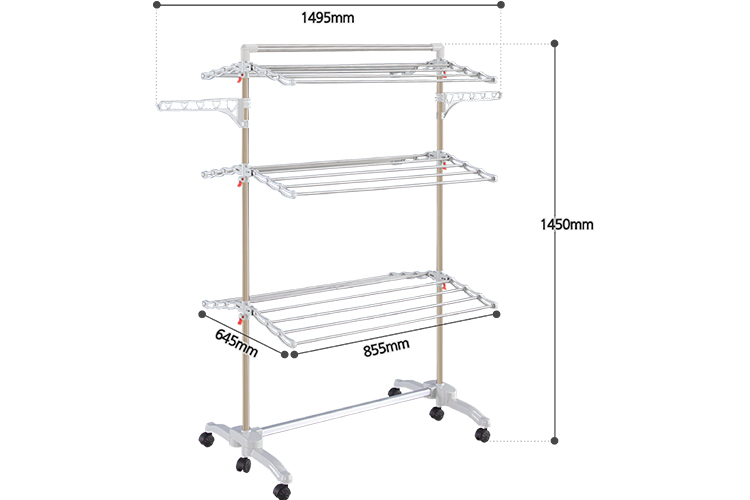 Giàn phơi đồ, giàn phơi quần áo 6 cánh Hàn Quốc