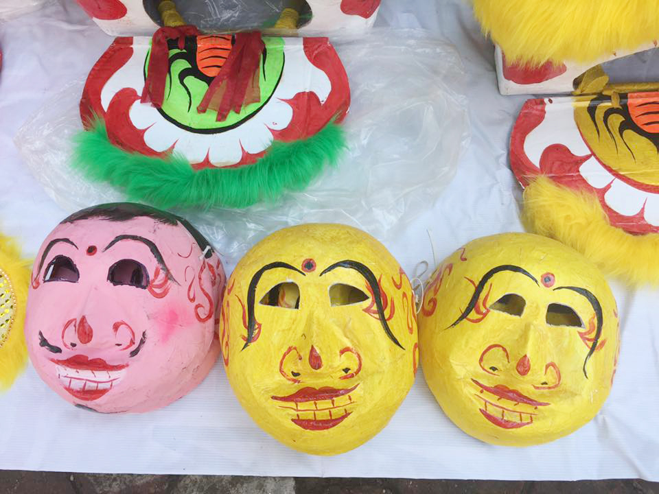 Mặt nạ ông địa múa trung thu 