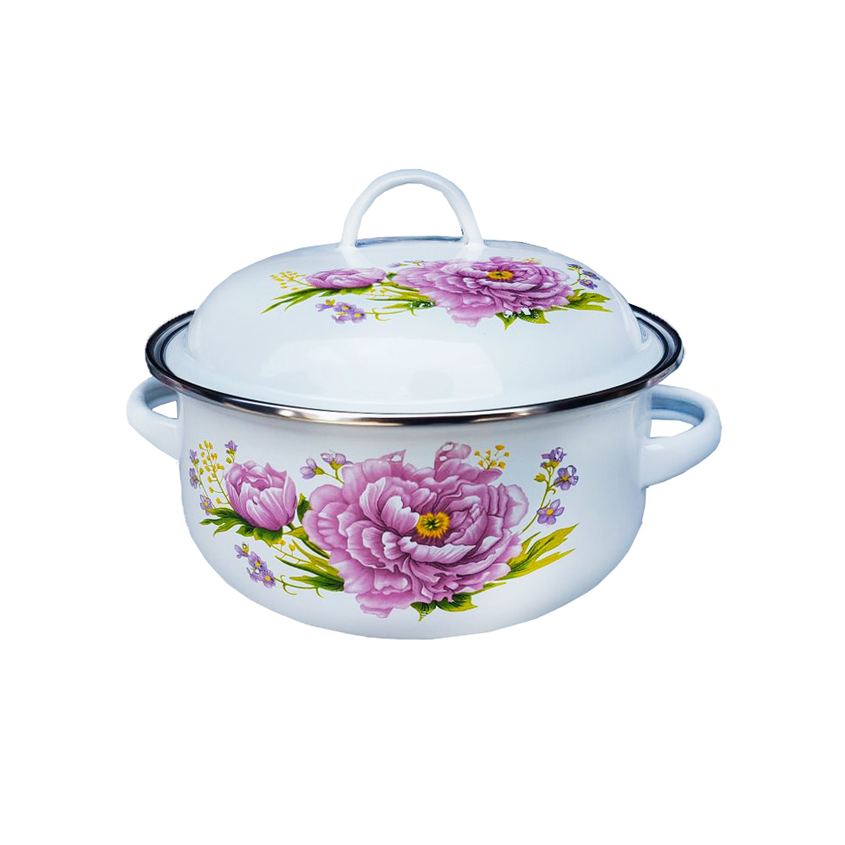 Bộ 5 Nồi Thép Cacbon Đáy Từ Tráng Men Cao Cấp H1B