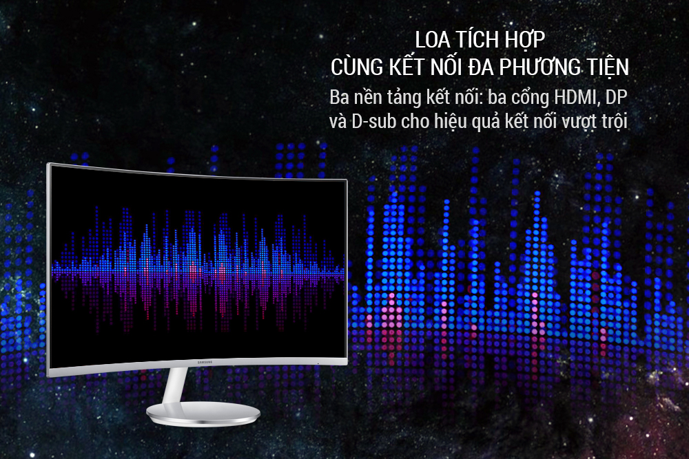 Màn Hình Gaming Cong Samsung LC27F591FDEXXV 27inch FullHD 4ms 60Hz FreeSync VA Speaker - Hàng Chính Hãng