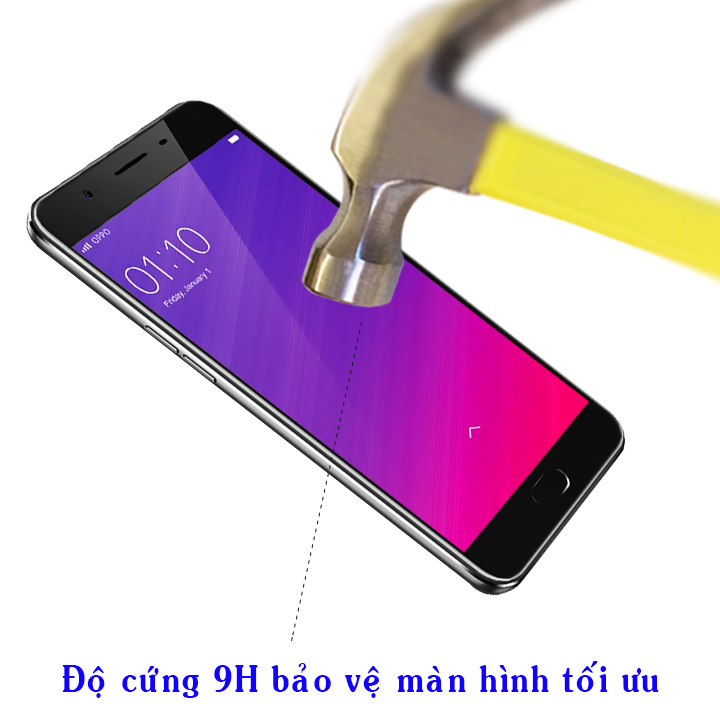 Kính Cường Lực 5D Full Màn Hình Dành Cho Oppo F1s - Màu Đen