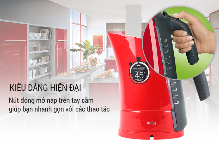 Bình Đun Siêu Tốc Braun WK 300 RD - 1.7L (Đỏ)