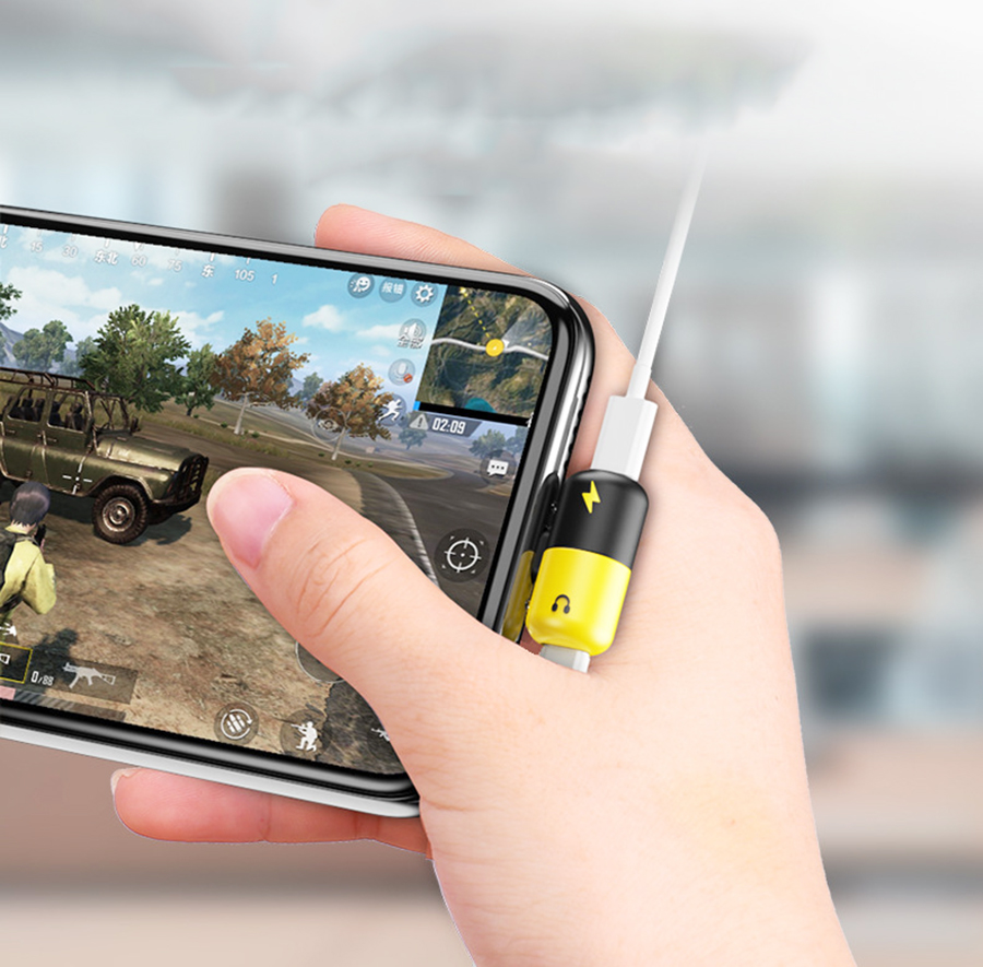 Jack chuyển Lightning UTE vừa Sạc vừa Nghe Nhạc và Đàm Thoại cho Apple iPhone 7,7Plus, 8, 8Plus, X Cao Cấp