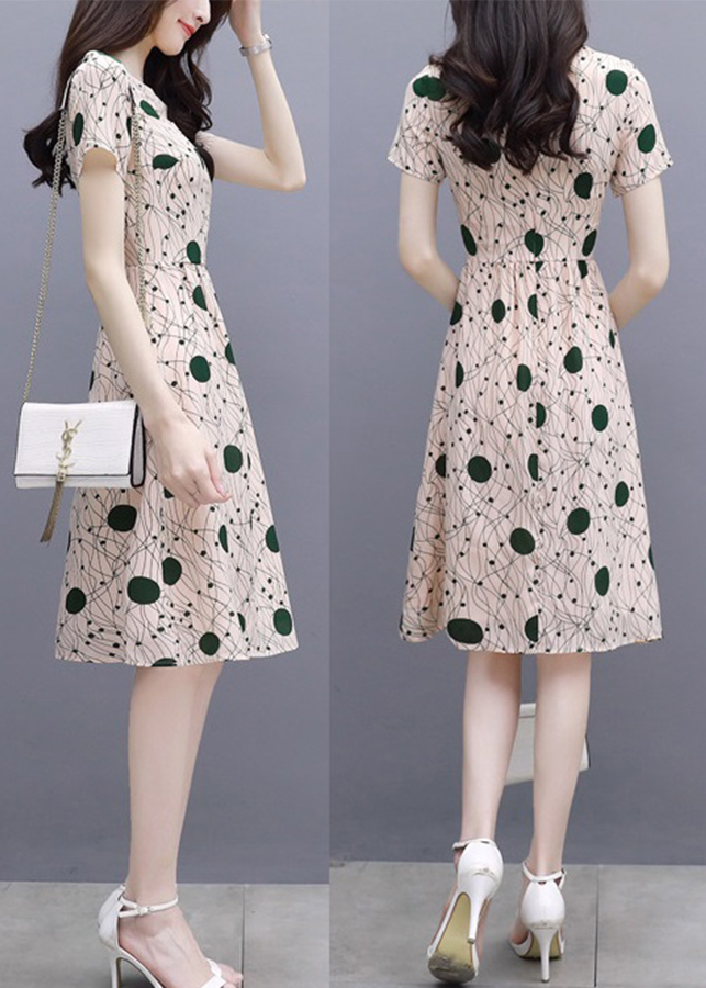 Đầm nữ họa tiết lạ xinh xắn da61