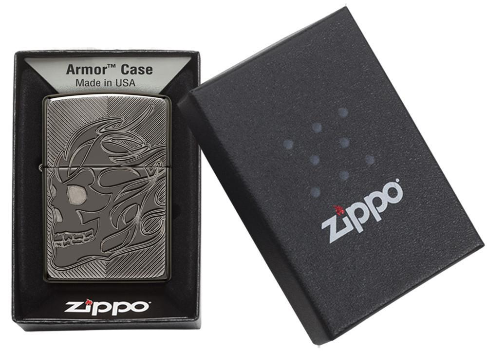 Zippo-Deep-Carved-Flaming-Skull-29230-5