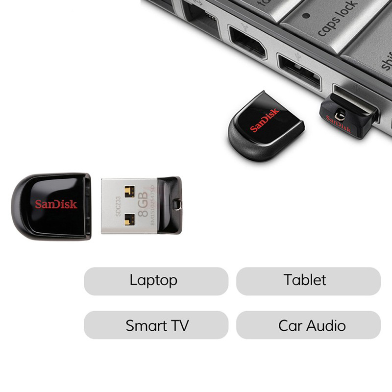USB 8Gb Sandisk CZ33 chuẩn kết nối 2.0 chính hãng