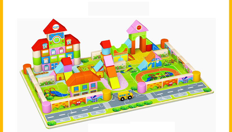 Bộ khối xếp hình gỗ Ming Ta