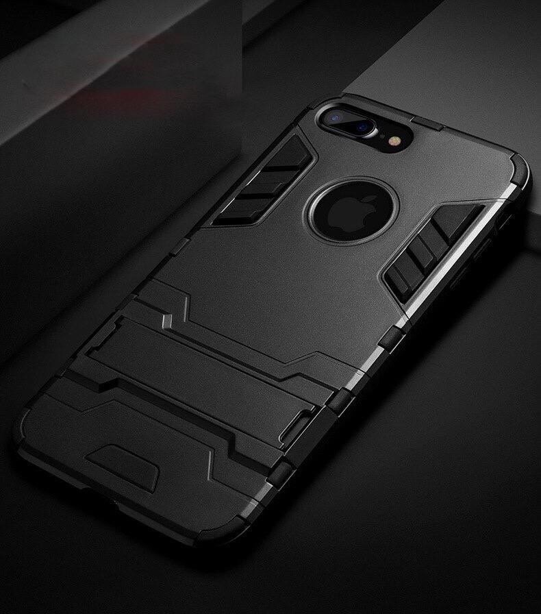Ốp lưng chống sốc Iron Man cho iPhone 7 Plus/ 8 Plus (Đen)