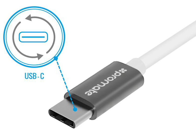 Dây Cáp Sạc Nam Châm USB Type-C Ra USB Type-C Promate MagLink-C 2m - Hàng Chính Hãng
