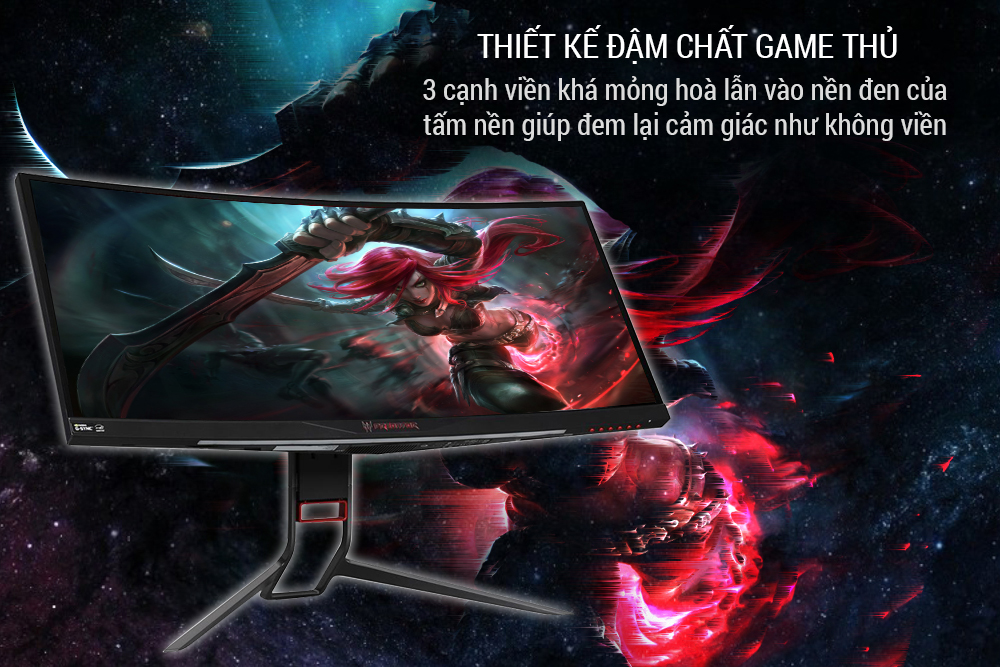Màn Hình Gaming Acer Predator X34 34inch 4K 4ms 100Hz G-Sync IPS Speaker - Hàng Chính Hãng