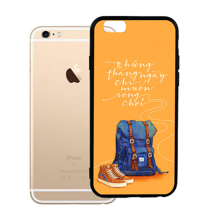 Ốp lưng viền TPU cao cấp cho Iphone 6 Plus - Tháng Ngày Rong Chơi