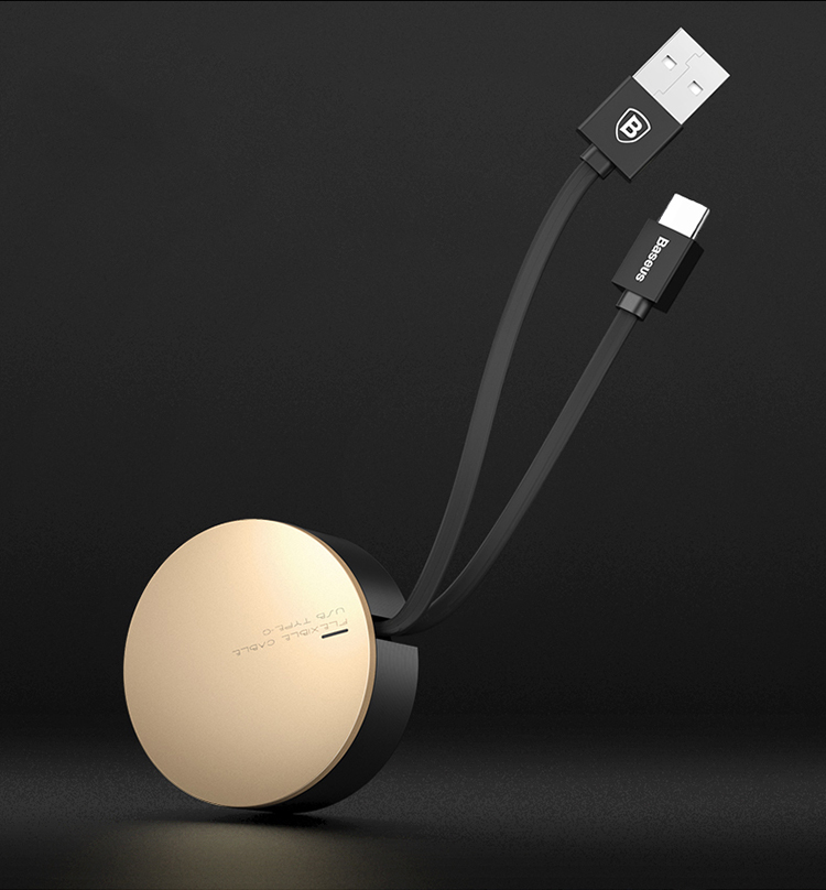 Cáp sạc và truyền dữ liệu Baseus USB Type-C Dành Cho Android Huawei P10/ Mate 9/ Glory V8/ Samsung S8 - 0.9m Gold