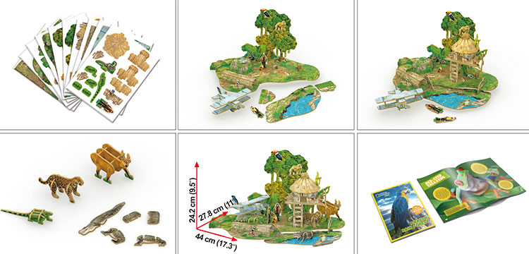 Mô Hình Giấy Cubic Fun Khu Rừng Mưa Nhiệt Đới Amazon - DS0979h