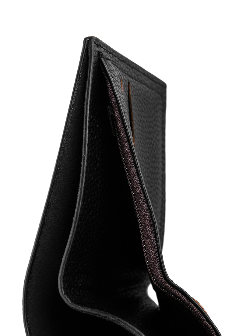 Ví Nam Da PU Ronal Cao Cấp (12 x 10 cm) - Đen