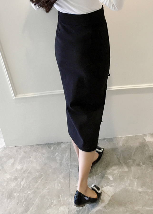Chân váy nữ xẻ tà đan dây cv01