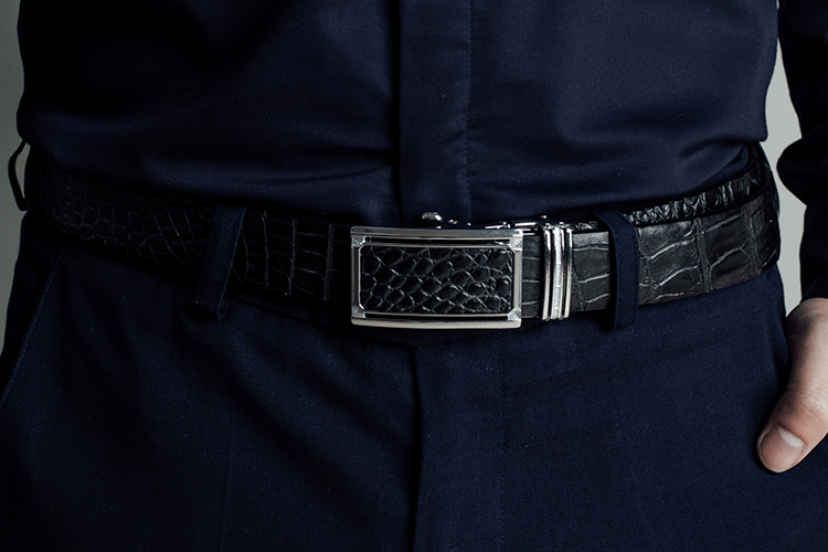 Thắt Lưng Nam Laforce Da Cá Sấu DLA1500-B-D