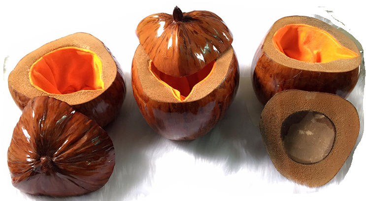 Vỏ bình trà trái dừa giữ ấm