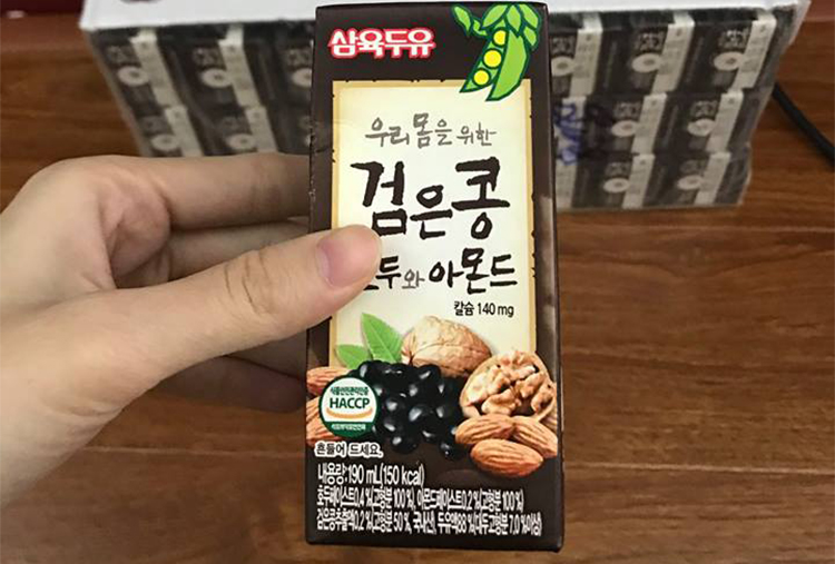 Lốc 3 Hộp Sữa Đậu Đen, Óc Chó, Hạnh Nhân Sahmyook Foods (190ml/Hộp)