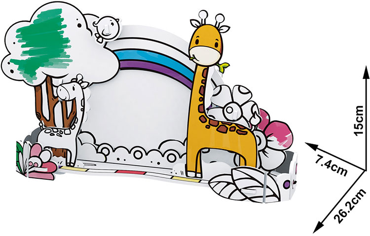 Mô Hình Giấy Cubic Fun Hộp Viết Con Cú Và Khung Hình Hưu Cao Cổ P695H