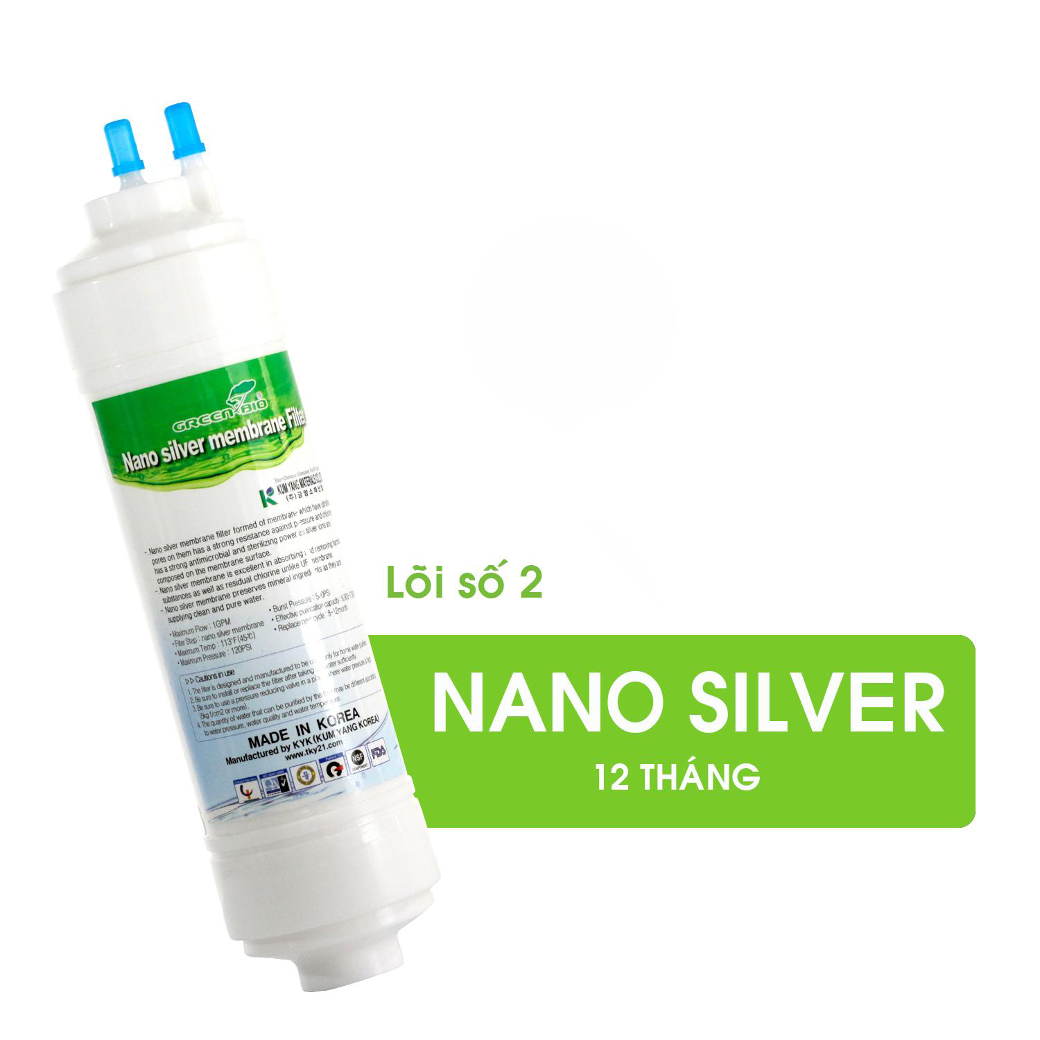 Lõi Lọc Số 2  Nano Silver- Green Bio