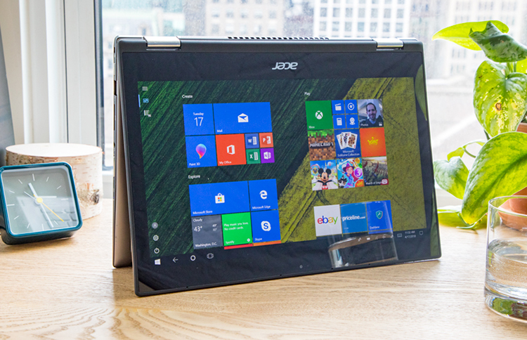 Laptop Acer Spin 5 SP513-52N-556V NX.GR7SV.004 Core i5-8250U/Win10 (13.3 inch) (Grey) - Hàng Chính Hãng