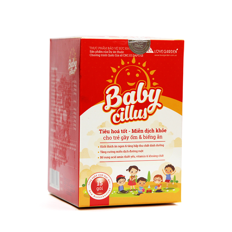  BABYCILLUS - Dành riêng cho trẻ gầy ốm, biếng ăn