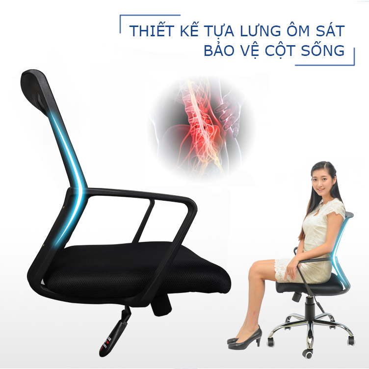 Ghế xoay văn phòng lưng lưới Govi Lotus LO5