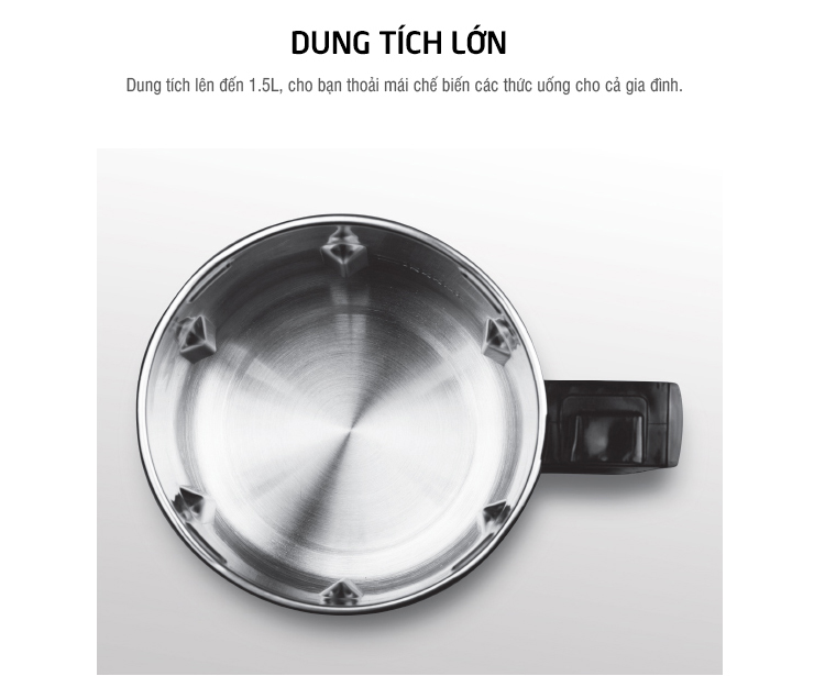 Máy Làm Sữa Đậu Nành Lock&Lock EDJJ-500 (1.5L) - Bạc