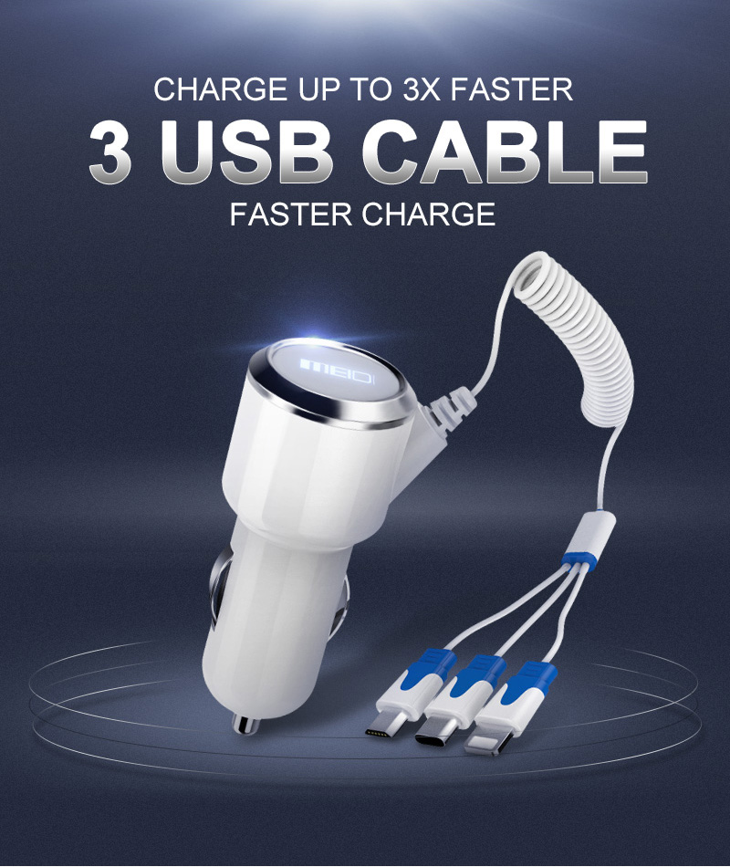 Adapter Sạc Trên Ô Tô MEIDI - Hàng Chính Hãng