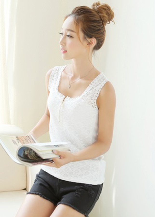 Áo nữ không tay khóa ngực ale55